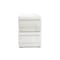 Martha Stewart Grady Set of 3 Clear Plastic Stackable Storage Boxes with White Plastic Lids GS-BA1360-3P-CL-WH-MS - alternate 2